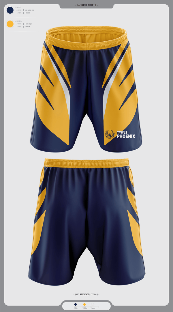 Athletic Shorts With Pockets, TYWLS Phoenix, Spirit Store, Teamtime, Team time, sublimation, custom sports apparel, team uniforms, spirit wear, spiritwear, sports uniforms, custom shirts, team store, custom team store, fundraiser sports, apparel fundraiser