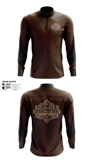 Quarter Zip Jacket, STONEGATE, , Teamtime, Team time, sublimation, custom sports apparel, team uniforms, spirit wear, spiritwear, sports uniforms, custom shirts, team store, custom team store, fundraiser sports, apparel fundraiser