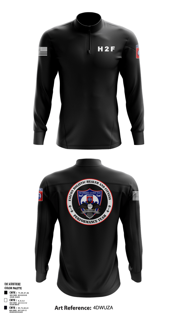 Quarter Zip Jacket, 2BCT H2F, Army, Teamtime, Team time, sublimation, custom sports apparel, team uniforms, spirit wear, spiritwear, sports uniforms, custom shirts, team store, custom team store, fundraiser sports, apparel fundraiser
