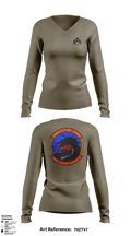 3D MLG CLR-37 49550102 Women's Long Sleeve V-neck Shirt - 3