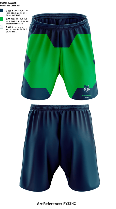 Livingston Collegiate Academies High School Band 69449503 Athletic Shorts With Pockets - 1