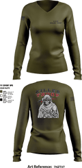 3/2CR Killer Troop 6220684 Women's Long Sleeve V-neck Shirt - 7
