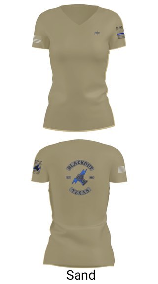 Womens Short Sleeve Vneck Shirt, BLACKOUT LE-MC, , Teamtime, Team time, sublimation, custom sports apparel, team uniforms, spirit wear, spiritwear, sports uniforms, custom shirts, team store, custom team store, fundraiser sports, apparel fundraiser