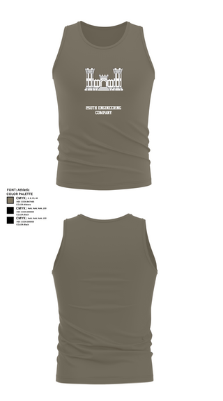 Tank Top, 250TH ENGINEERING COMPANY, National Guard, Teamtime, Team time, sublimation, custom sports apparel, team uniforms, spirit wear, spiritwear, sports uniforms, custom shirts, team store, custom team store, fundraiser sports, apparel fundraiser