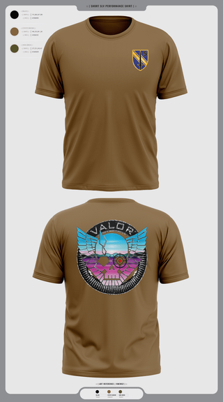 Short Sleeve Performance Shirt, VALOR CO. 5BN, 1SFAB, Army, Teamtime, Team time, sublimation, custom sports apparel, team uniforms, spirit wear, spiritwear, sports uniforms, custom shirts, team store, custom team store, fundraiser sports, apparel fundraiser