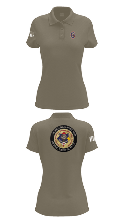 7th CST 5552337 Women's Short Sleeve Performance Polo  - 75