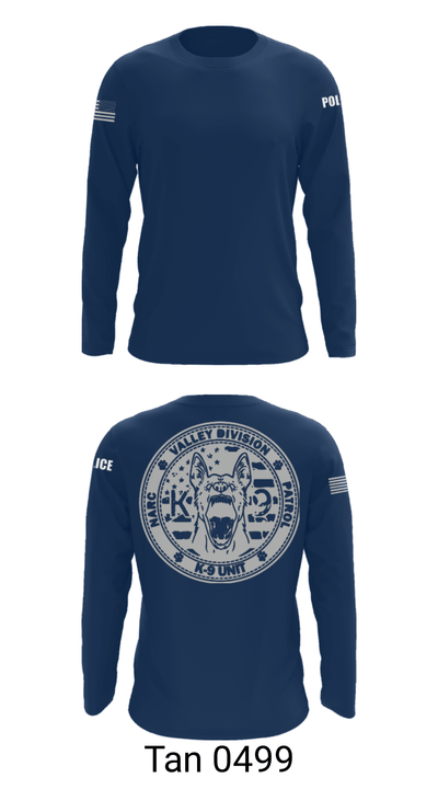 VALLEY K9 75951631 Long Sleeve Performance Shirt - 63