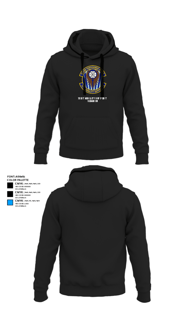 Hoodie, 721st Mobility Support Squadron, Air Force, Teamtime, Team time, sublimation, custom sports apparel, team uniforms, spirit wear, spiritwear, sports uniforms, custom shirts, team store, custom team store, fundraiser sports, apparel fundraiser