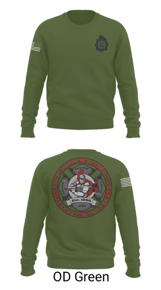 Crew Neck Sweatshirt, GFR Station 3, Fire Department, Teamtime, Team time, sublimation, custom sports apparel, team uniforms, spirit wear, spiritwear, sports uniforms, custom shirts, team store, custom team store, fundraiser sports, apparel fundraiser