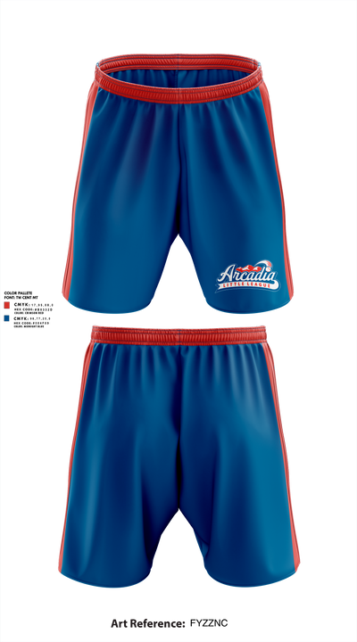 Arcadia Little League Baseball 71196264 Athletic Shorts With Pockets - 4