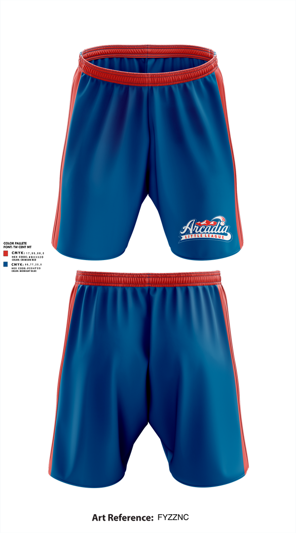 Athletic Shorts With Pockets, Arcadia Little League Baseball, Baseball, Teamtime, Team time, sublimation, custom sports apparel, team uniforms, spirit wear, spiritwear, sports uniforms, custom shirts, team store, custom team store, fundraiser sports, apparel fundraiser