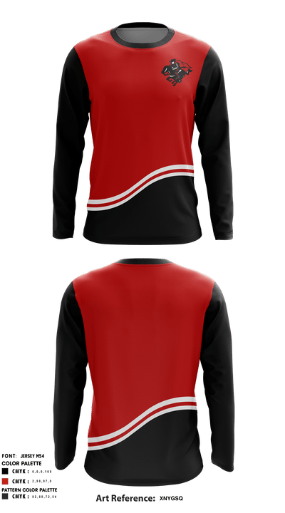 Sam Rayburn Middle School Soccer 53581455 Long Sleeve Performance Shirt - 39