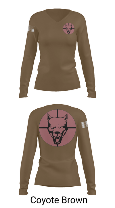 Hellhound PLT, A CO, 2-8 CAV 17727994 Women's Long Sleeve V-neck Shirt - 17