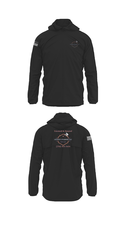 Windbreaker, LEGION'S FRAMING LLC, , Teamtime, Team time, sublimation, custom sports apparel, team uniforms, spirit wear, spiritwear, sports uniforms, custom shirts, team store, custom team store, fundraiser sports, apparel fundraiser