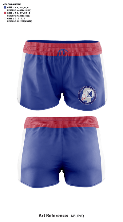 Byhalia High School Cheer 25376847 Women's Shorts - 41