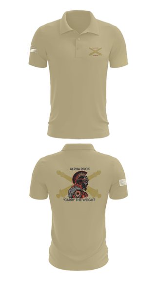 Short Sleeve Performance Polo, ALPHA ROCK, Army, Teamtime, Team time, sublimation, custom sports apparel, team uniforms, spirit wear, spiritwear, sports uniforms, custom shirts, team store, custom team store, fundraiser sports, apparel fundraiser