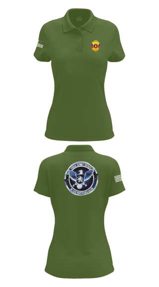 Women's Short Sleeve Performance Polo, TS FEDERAL PRIVATE SECURITY & BODYGUARD, Police, Teamtime, Team time, sublimation, custom sports apparel, team uniforms, spirit wear, spiritwear, sports uniforms, custom shirts, team store, custom team store, fundraiser sports, apparel fundraiser