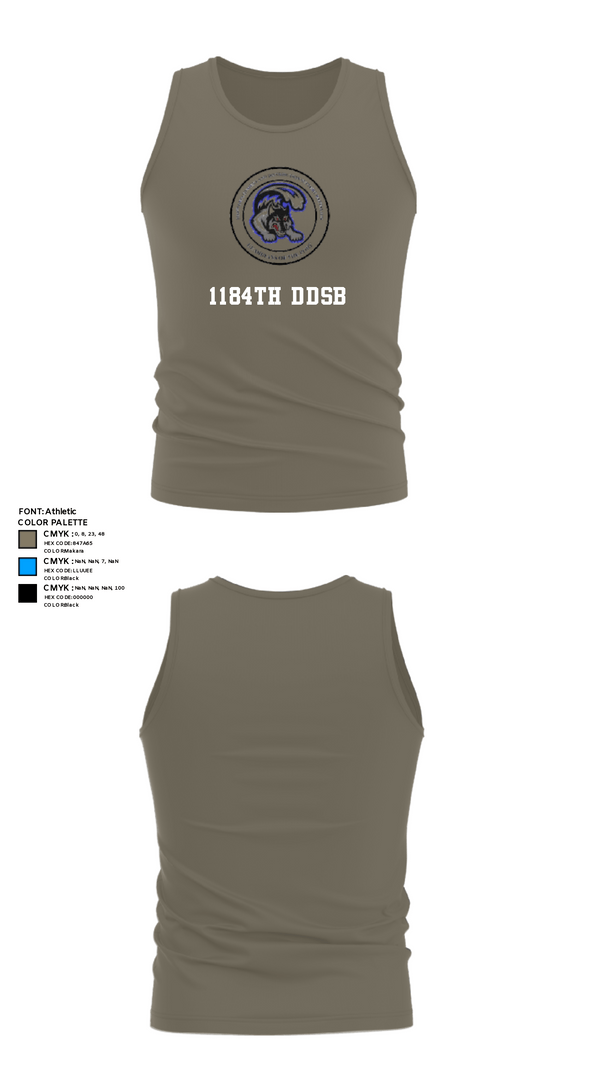 Tank Top, 1184th DDSB, Army, Teamtime, Team time, sublimation, custom sports apparel, team uniforms, spirit wear, spiritwear, sports uniforms, custom shirts, team store, custom team store, fundraiser sports, apparel fundraiser