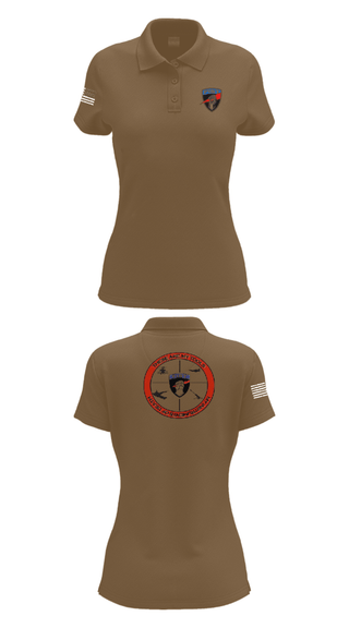 Womens Short Sleeve Performance Polo, Bravo 1/78th FA, Army, Teamtime, Team time, sublimation, custom sports apparel, team uniforms, spirit wear, spiritwear, sports uniforms, custom shirts, team store, custom team store, fundraiser sports, apparel fundraiser