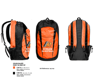 Gear Bag, Ronan High School Basketball, Women's Basketball, Teamtime, Team time, sublimation, custom sports apparel, team uniforms, spirit wear, spiritwear, sports uniforms, custom shirts, team store, custom team store, fundraiser sports, apparel fundraiser