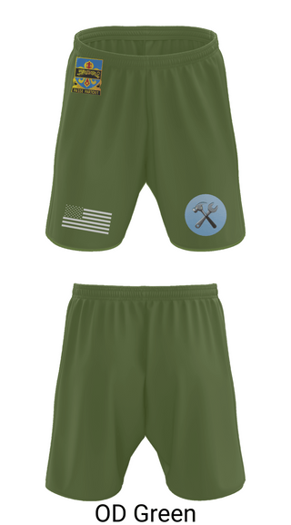 Athletic Shorts With Pockets, HHD, 415th Military Intelligence Battalion, National Guard, Teamtime, Team time, sublimation, custom sports apparel, team uniforms, spirit wear, spiritwear, sports uniforms, custom shirts, team store, custom team store, fundraiser sports, apparel fundraiser