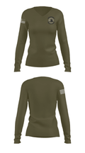 102nd CES 1842645 Women's Long Sleeve V-neck Shirt - 77