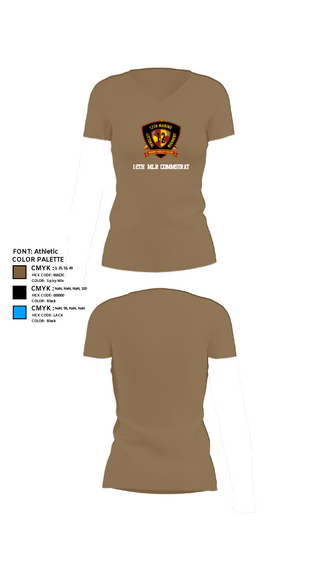 Womens Short Sleeve Vneck Shirt, 12th MLR COMMSTRAT, Marines, Teamtime, Team time, sublimation, custom sports apparel, team uniforms, spirit wear, spiritwear, sports uniforms, custom shirts, team store, custom team store, fundraiser sports, apparel fundraiser