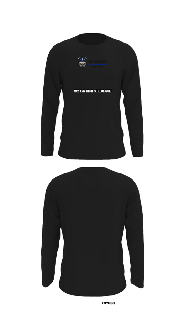 Long Sleeve Performance Shirt, Mazama High School Golf, Golf, Teamtime, Team time, sublimation, custom sports apparel, team uniforms, spirit wear, spiritwear, sports uniforms, custom shirts, team store, custom team store, fundraiser sports, apparel fundraiser
