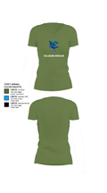 Bullshark Battalion 90693069 Women's Short Sleeve V-neck Shirt - 44
