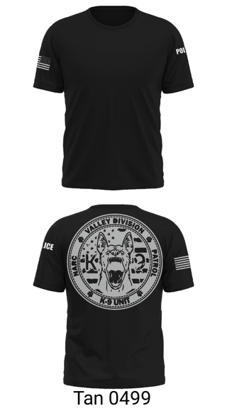 Short Sleeve Performance Shirt, VALLEY K9, , Teamtime, Team time, sublimation, custom sports apparel, team uniforms, spirit wear, spiritwear, sports uniforms, custom shirts, team store, custom team store, fundraiser sports, apparel fundraiser