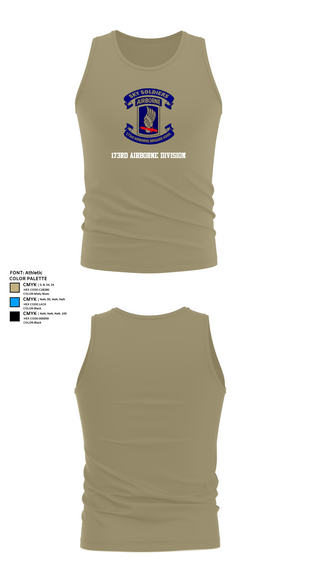 Tank Top, 173rd Airborne Division, Army, Teamtime, Team time, sublimation, custom sports apparel, team uniforms, spirit wear, spiritwear, sports uniforms, custom shirts, team store, custom team store, fundraiser sports, apparel fundraiser