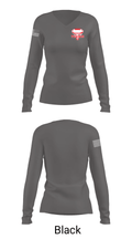Archer High School Tennis 49257029 Women's Long Sleeve V-neck Shirt - 13
