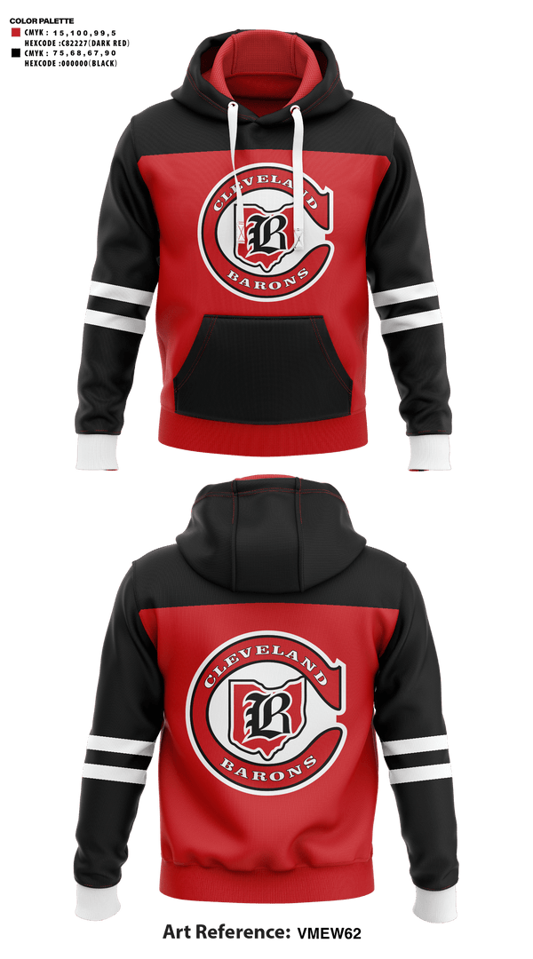 Hoodie, Cleveland Barons, Ice Hockey, Teamtime, Team time, sublimation, custom sports apparel, team uniforms, spirit wear, spiritwear, sports uniforms, custom shirts, team store, custom team store, fundraiser sports, apparel fundraiser