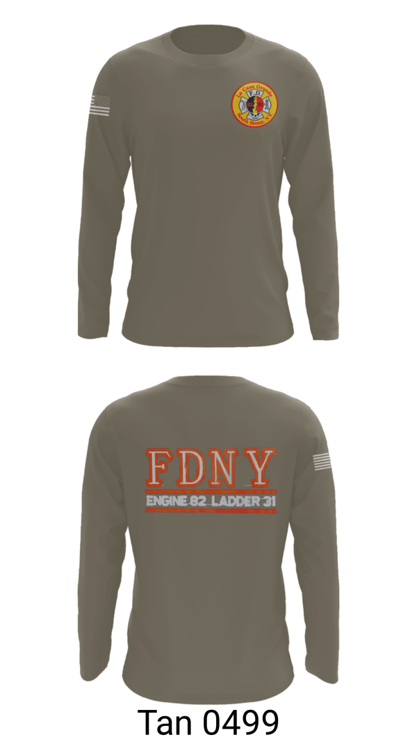 Long Sleeve Performance Shirt, LA CASA GRANDE E82 and L31, Fire Department, Teamtime, Team time, sublimation, custom sports apparel, team uniforms, spirit wear, spiritwear, sports uniforms, custom shirts, team store, custom team store, fundraiser sports, apparel fundraiser