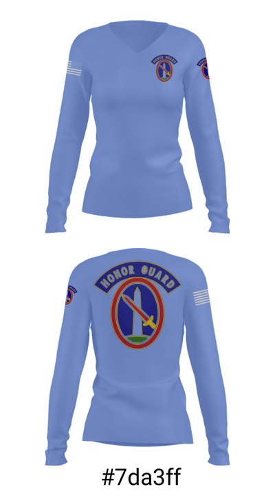 3RD U S Infantry Brigade 54661375 Women's Long Sleeve V-neck Shirt - 20