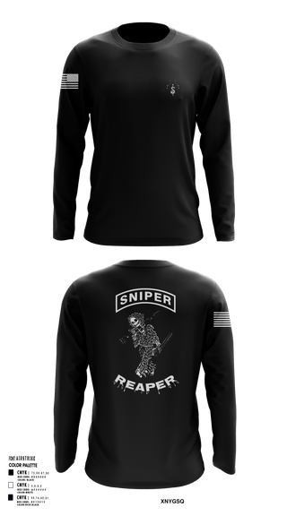 Long Sleeve Performance Shirt, Reaper SectionReaper Section (color), Army, Teamtime, Team time, sublimation, custom sports apparel, team uniforms, spirit wear, spiritwear, sports uniforms, custom shirts, team store, custom team store, fundraiser sports, apparel fundraiser