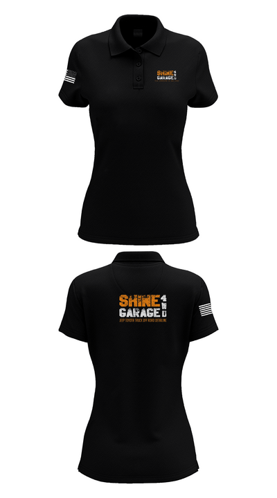 Shine garage 4wd 56670652 Women's Short Sleeve Performance Polo  - 36