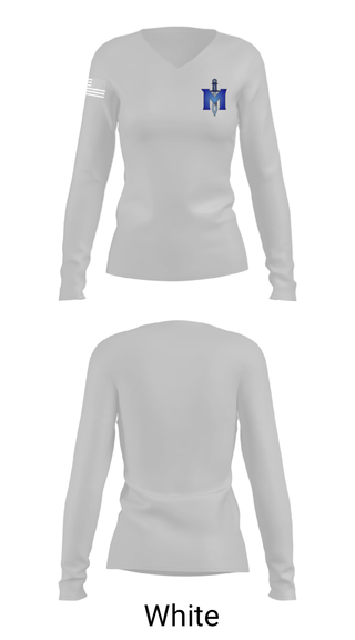 Women's Long Sleeve Vneck Shirt, iMater Knights, Track & Field, Teamtime, Team time, sublimation, custom sports apparel, team uniforms, spirit wear, spiritwear, sports uniforms, custom shirts, team store, custom team store, fundraiser sports, apparel fundraiser