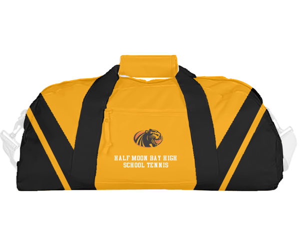 Duffle Bag, Half Moon Bay High School Tennis, Tennis, Teamtime, Team time, sublimation, custom sports apparel, team uniforms, spirit wear, spiritwear, sports uniforms, custom shirts, team store, custom team store, fundraiser sports, apparel fundraiser