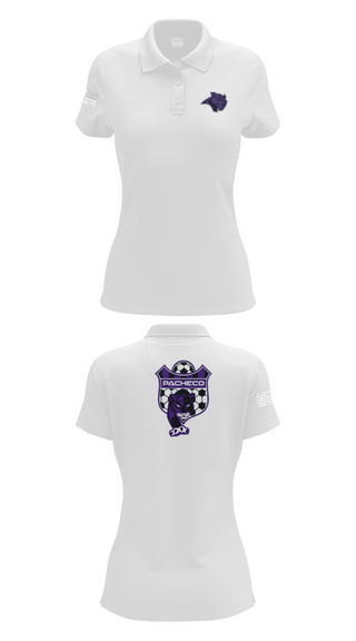 Womens Short Sleeve Performance Polo, Pacheco High School Soccer, Men's Soccer, Teamtime, Team time, sublimation, custom sports apparel, team uniforms, spirit wear, spiritwear, sports uniforms, custom shirts, team store, custom team store, fundraiser sports, apparel fundraiser