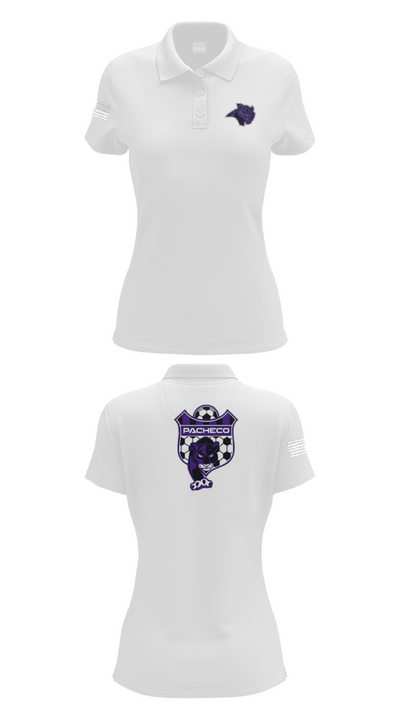Pacheco High School Soccer 65224037 Women's Short Sleeve Performance Polo  - 17