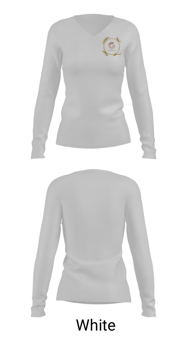 Women's Long Sleeve Vneck Shirt, Glazers Elite, Men's Basketball, Teamtime, Team time, sublimation, custom sports apparel, team uniforms, spirit wear, spiritwear, sports uniforms, custom shirts, team store, custom team store, fundraiser sports, apparel fundraiser
