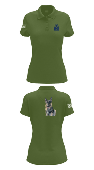 Womens Short Sleeve Performance Polo, 4-31 infantry battalion hotel company, Army, Teamtime, Team time, sublimation, custom sports apparel, team uniforms, spirit wear, spiritwear, sports uniforms, custom shirts, team store, custom team store, fundraiser sports, apparel fundraiser