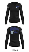 DEPEW WILDCATS 22607929 Women's Long Sleeve V-neck Shirt - 35