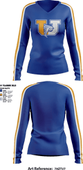 FalconKnights 34036370 Women's Long Sleeve V-neck Shirt - 2