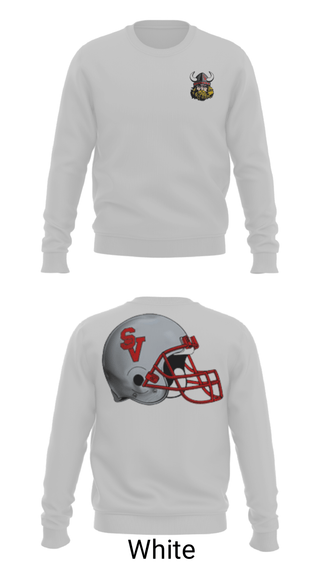 Crew Neck Sweatshirt, Symmes Valley Vikings, Football, Teamtime, Team time, sublimation, custom sports apparel, team uniforms, spirit wear, spiritwear, sports uniforms, custom shirts, team store, custom team store, fundraiser sports, apparel fundraiser