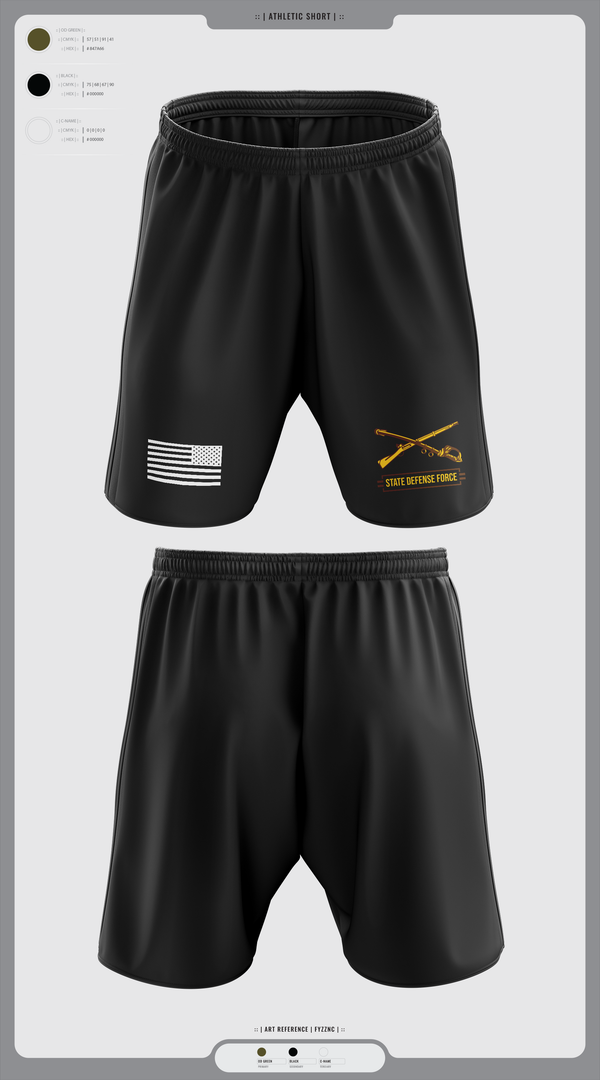 Athletic Shorts With Pockets, State Defense Force, Army, Teamtime, Team time, sublimation, custom sports apparel, team uniforms, spirit wear, spiritwear, sports uniforms, custom shirts, team store, custom team store, fundraiser sports, apparel fundraiser
