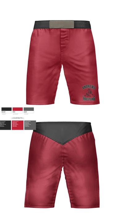 Andrews Wildcats 74502940 Fight Shorts - 3