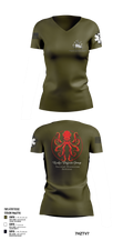 Kraken Defense Group 92519053 Women's Short Sleeve V-neck Shirt - 112
