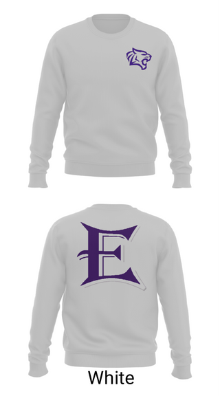 Crew Neck Sweatshirt, Elgin High School Volleyball, Women's Volleyball, Teamtime, Team time, sublimation, custom sports apparel, team uniforms, spirit wear, spiritwear, sports uniforms, custom shirts, team store, custom team store, fundraiser sports, apparel fundraiser